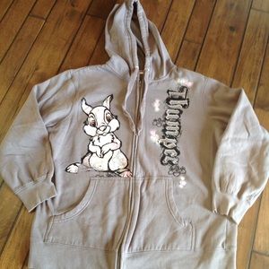 Disney Thumper zip up hoodie size 1x